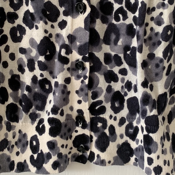 NWT LOFT Print Crewneck Long Sleeves Cardigan - Picture 7 of 13